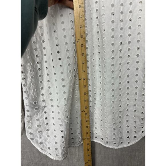 J CREW Classic-fit shirt in eyelet Item AW837 Size 8 - Picture 10 of 11